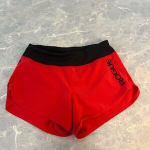Rogue Red and Black Athletic Shorts Lightweight Design
